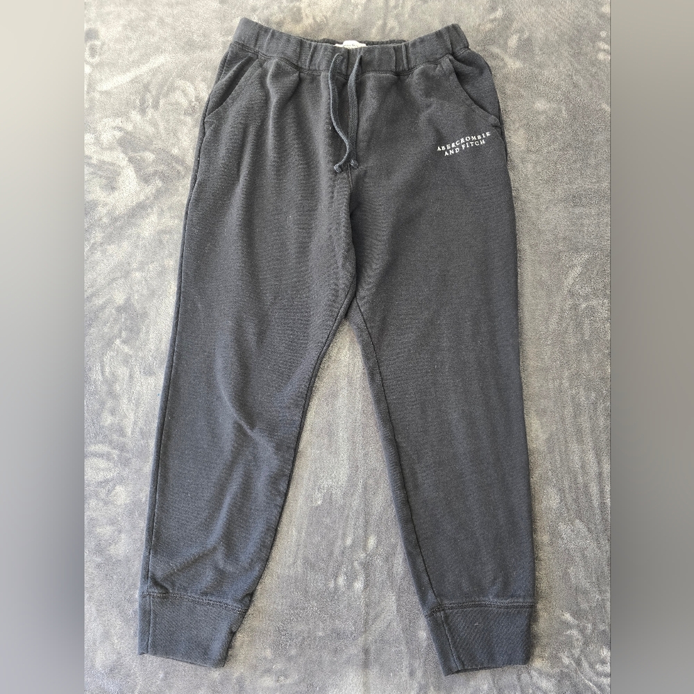 Abercrombie And Fitch Black Sweat Joggers Size Large - Picture 2 of 12